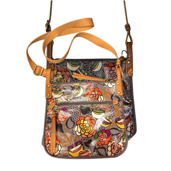 Fossil Vinyl Crossbody Bag Floral Design - Picture 6 of 6